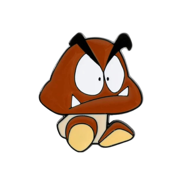 Cartoon character with a surprised expression on a white background