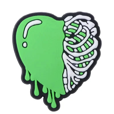 Green Heart Croc Charms for Crocs | Jibbitz