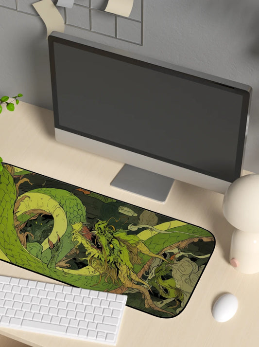 Green Large Mousepad Size 70 by 30 cm