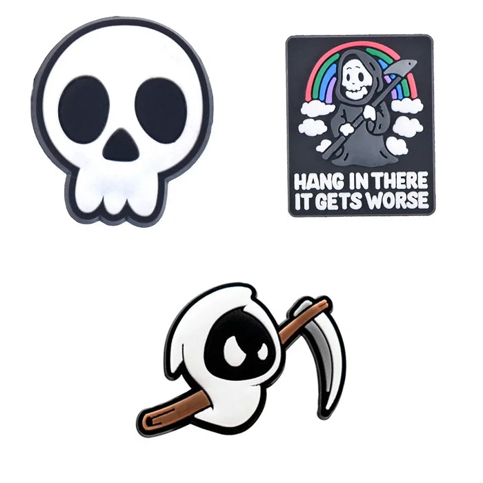 Grim Reaper Croc Charms