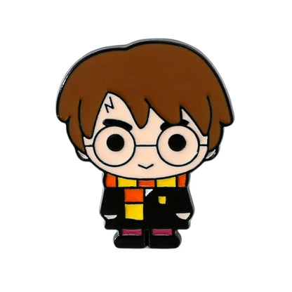 Cartoon character with glasses and a scarf on a white background