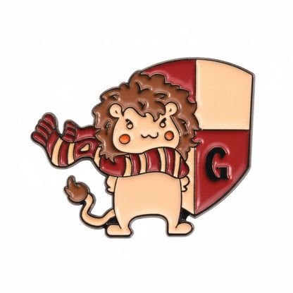 gryffindor lion harry potter enamel pin design