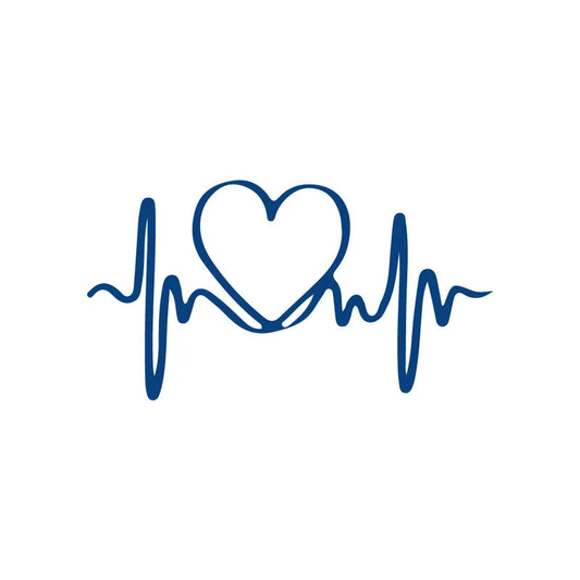 heart pulse semi-permanent jagua tattoo