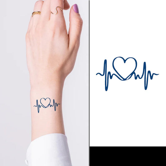 heart pulse jagua tattoo