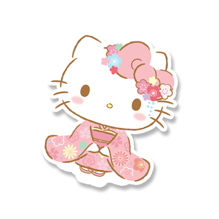 Lenticular Sticker - Hello Kitty 3D Motion Sticker