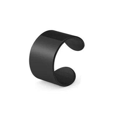 Black Round Ear Cuff