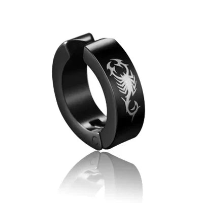 Scorpion Black Clip On Earring