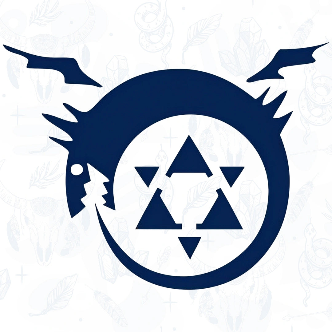 Homunculus Oroborus from Fullmetal Alchemist Brotherhood Semi Permanent Tattoo design from inkbee store lebanon