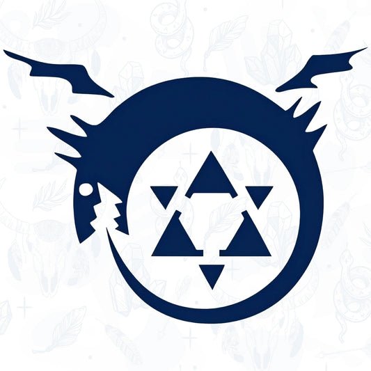 Homunculus Oroborus from Fullmetal Alchemist Brotherhood Semi Permanent Tattoo design from inkbee store lebanon