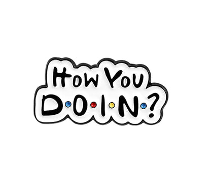 Text 'How You DO IN?' with colorful dots on a white background