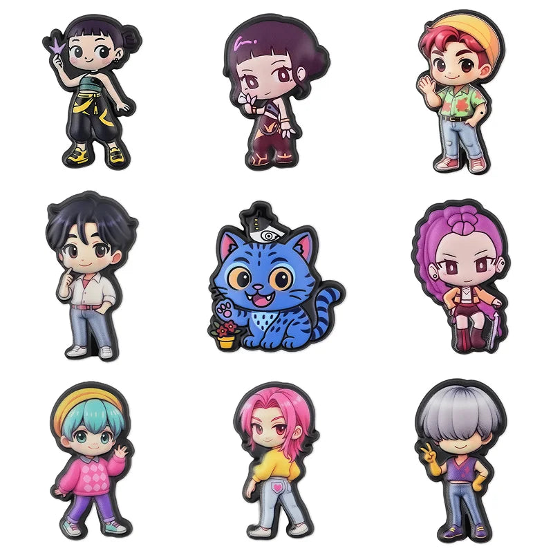 Huntr/x Saja Boys K-pop Demon Hunters Croc Charms for Crocs | Jibbitz