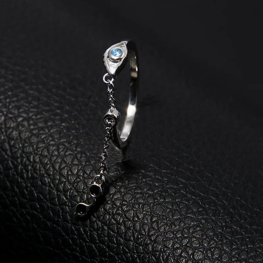 Gojo Satoru Jujutsu Kaisen Adjustable Metal Alloy Ring