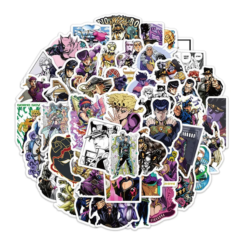 Jojos Bizarre Adventures Die Cut Stickers