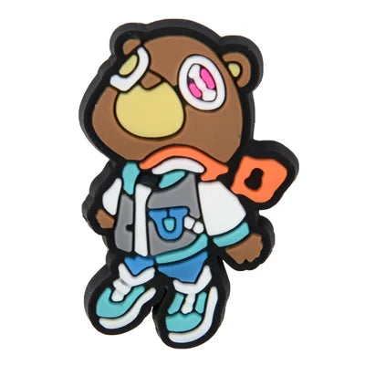 Celebrities Graduation Bear Kanye West Travis Scott XXXTentacion Drake Tupac The Weeknd Billie Eilish Tailor Swift Hatsune Miku Harry Styles Bad Bunny Croc Charm for Crocs | Jibbitz
