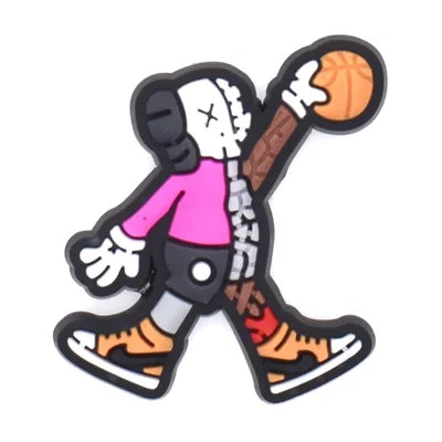 KAWS as Michael Jordan Jumpan Basketball Croc Pin