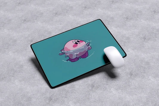 kirby swimming mousepad