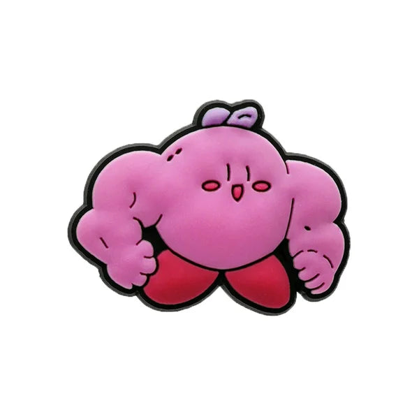 Pink creature on a white background