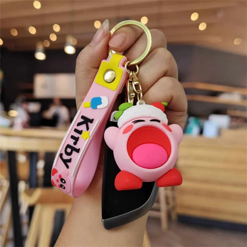 Kirby 3D PVC Keychain
