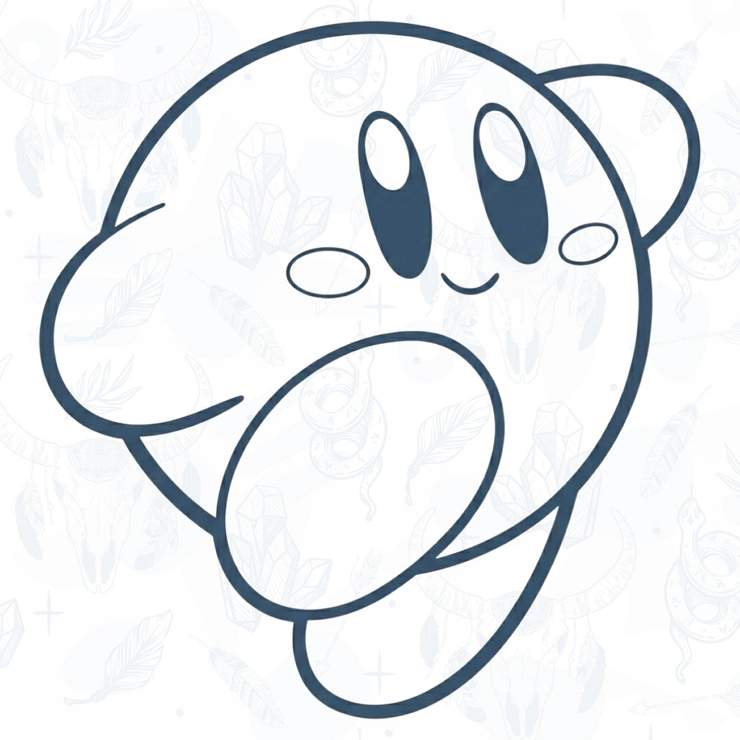 Kirby Temporary Tattoo (Semi-Permanent Tattoo)
