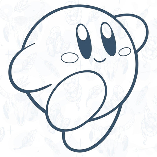 Kirby Temporary Tattoo (Semi-Permanent Tattoo)