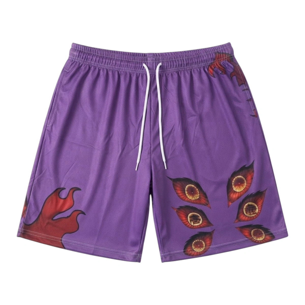 kokushibo from demon slayer purple mesh shorts from inkbee store lebanon