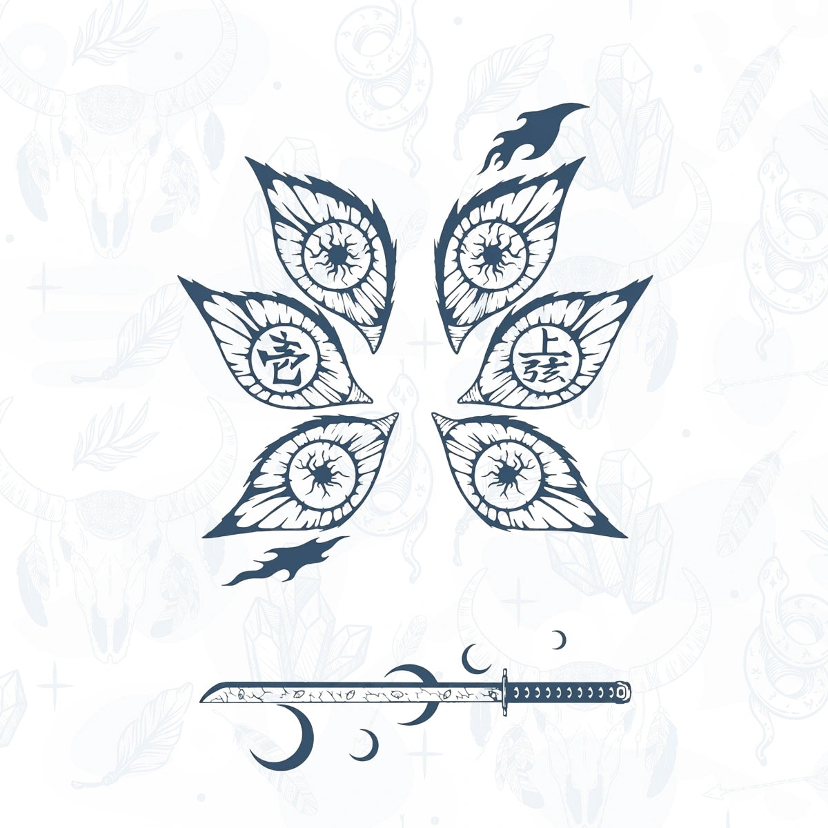 kokushibo semi permanent tattoo from inkbee store lebanon