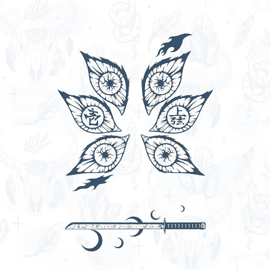 kokushibo semi permanent tattoo from inkbee store lebanon