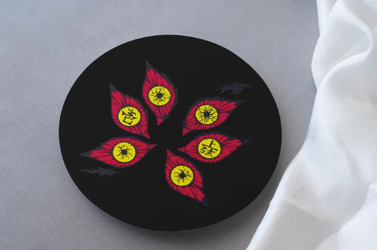 Upper Moon Rank One Demon Slayer kokushibo Eyes Coaster MDF