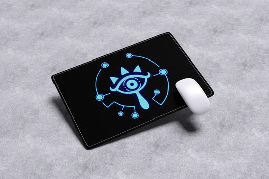 legend of zelda sheikah eye mousepad size 30 by 25 cm