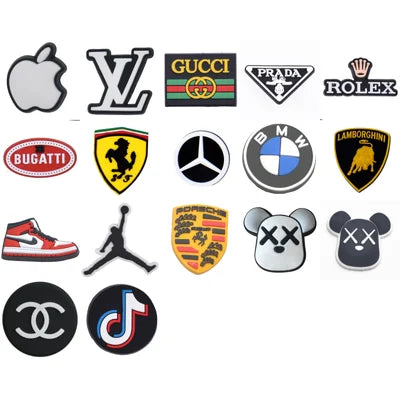 Luxury Brands and Logos Croc Charms