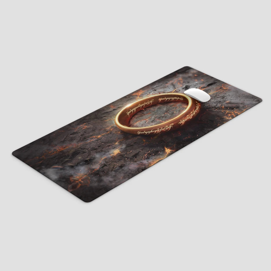 Phone case with a detailed ring design on a dark, textured background