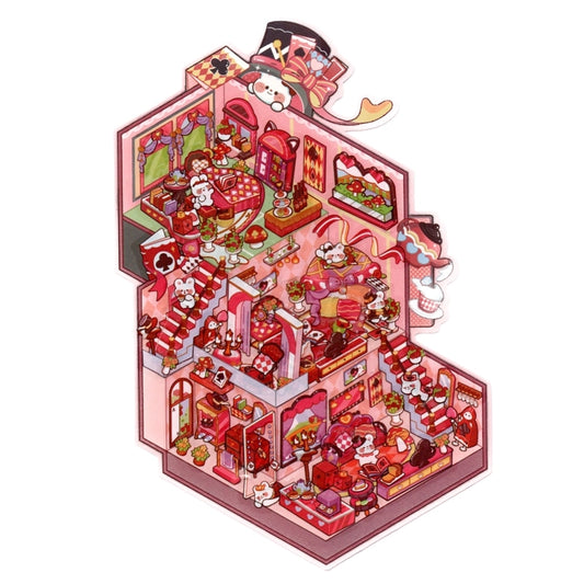 2.5D Magical House DIY PET Sticker Set | Large | Moderate