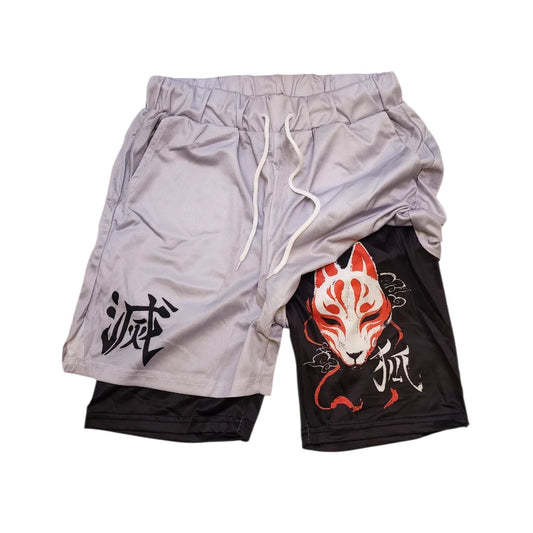 Kitsune 2 Layer Mesh Shorts