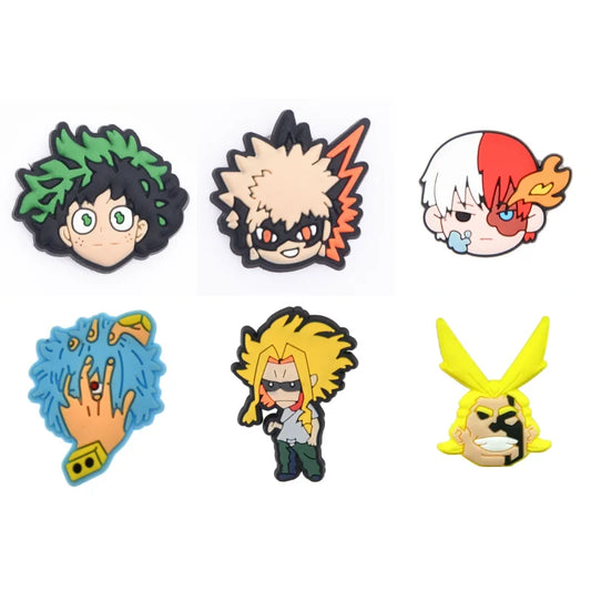 My Hero Academia Izuku Midoriya Bakugo Todoroki Shigaraki All Might Croc Charms for Crocs | Jibbitz