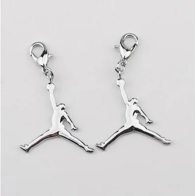 Silver Metal Shoe Accessory Michael Jordan