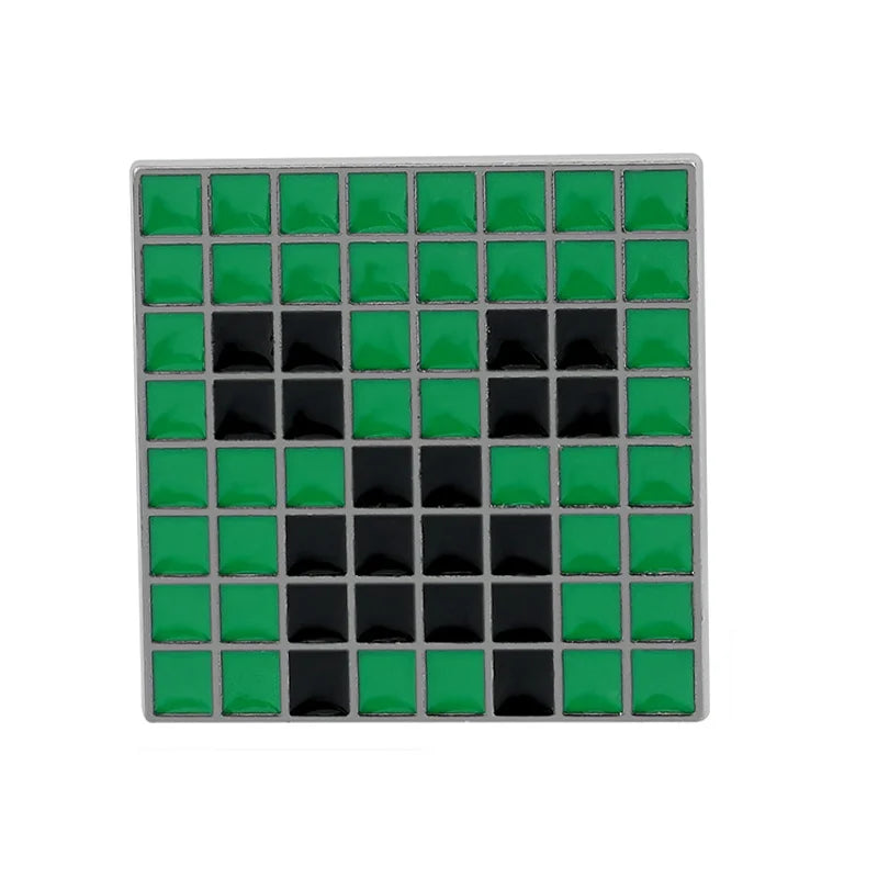 creeper minecraft enamel pin