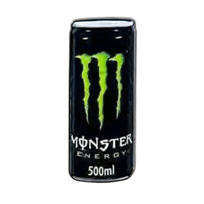 Monster Energy drink can on a white background