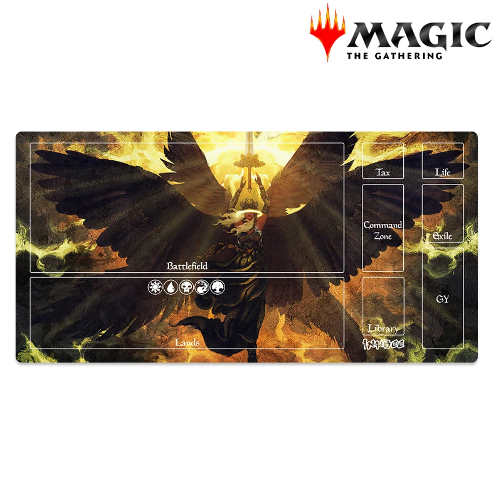 magic the gathering tcg playmat with angel design admonition angel 