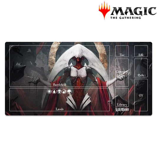 magic the gathering tcg playmat with phyrexian praetor creature design elesh norn
