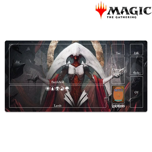 magic the gathering tcg playmat with phyrexian praetor creature design elesh norn