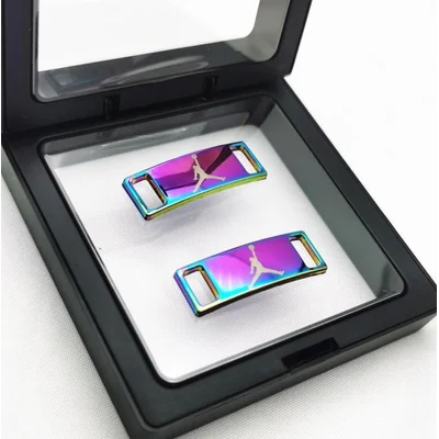 Multicolor Metal Plate Michael Jordan Shoelace Accessory