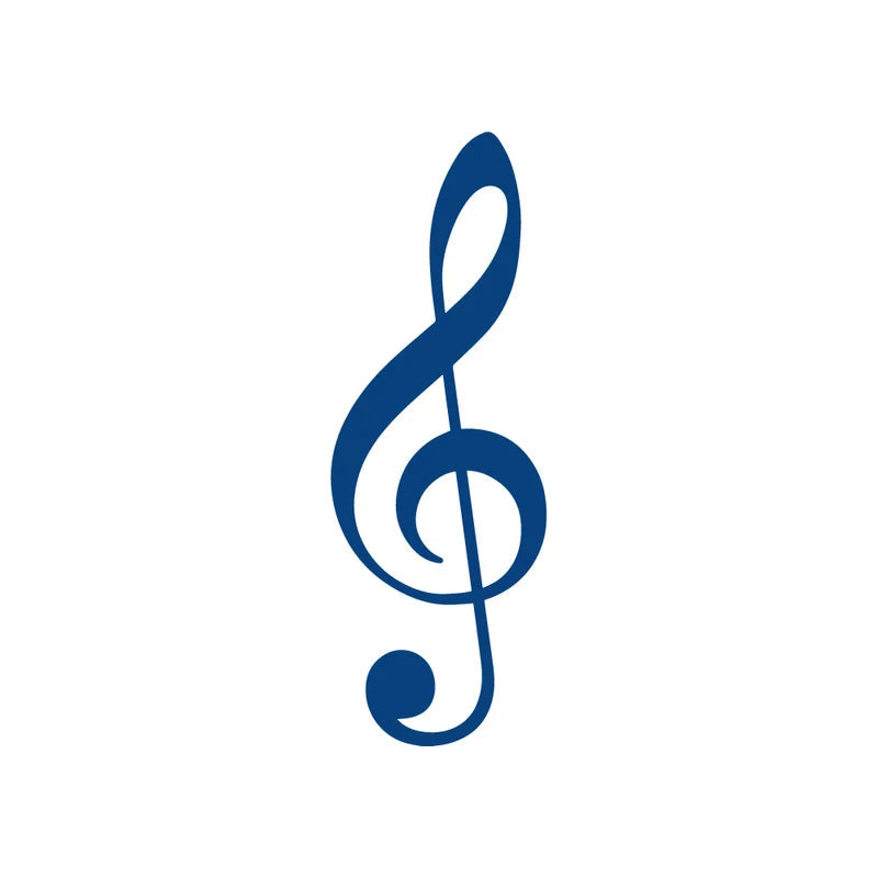 Music Note Treble Clef Temporary Jagua Tattoo