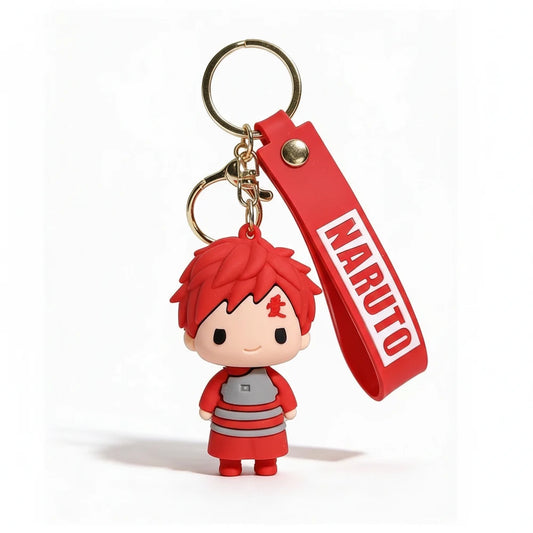 Keychain with a character from 'Naruto' on a white background