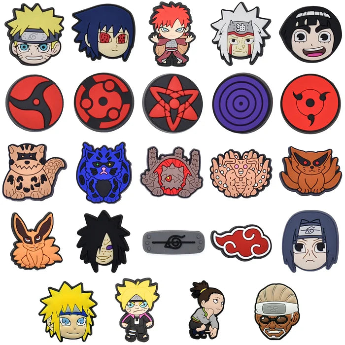 naruto croc charms collection for crocs | Jibbitz