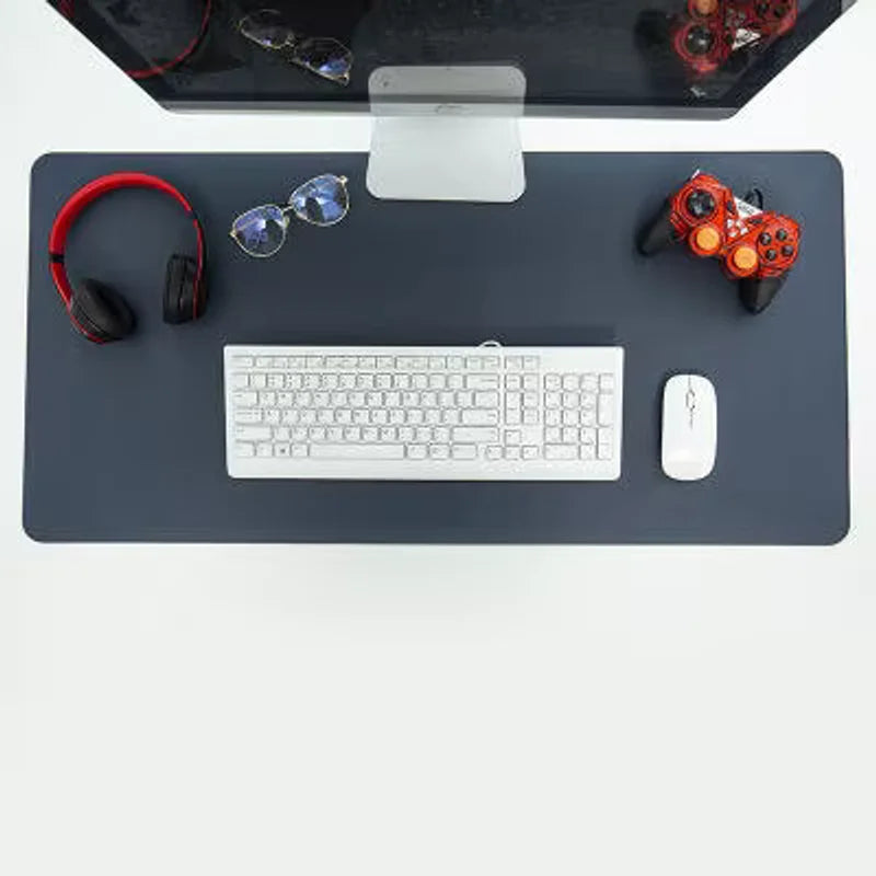 PU Leather Mousepad Yellow and Navy (90 by 40 cm)