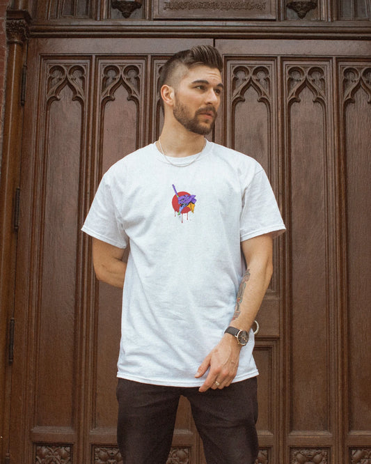 Neon Genesis Evangelion Unit 01 White T-shirt