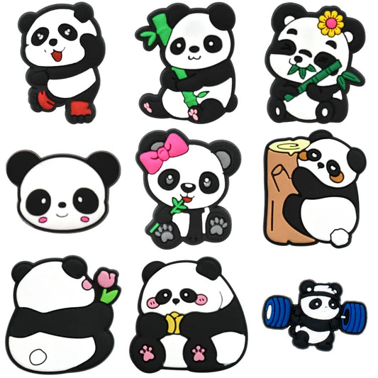 Panda Croc Charms