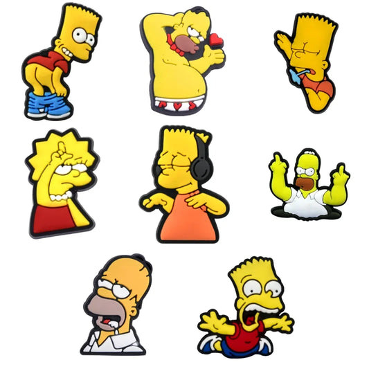 The Simpsons croc charms for crocs | jibbitz