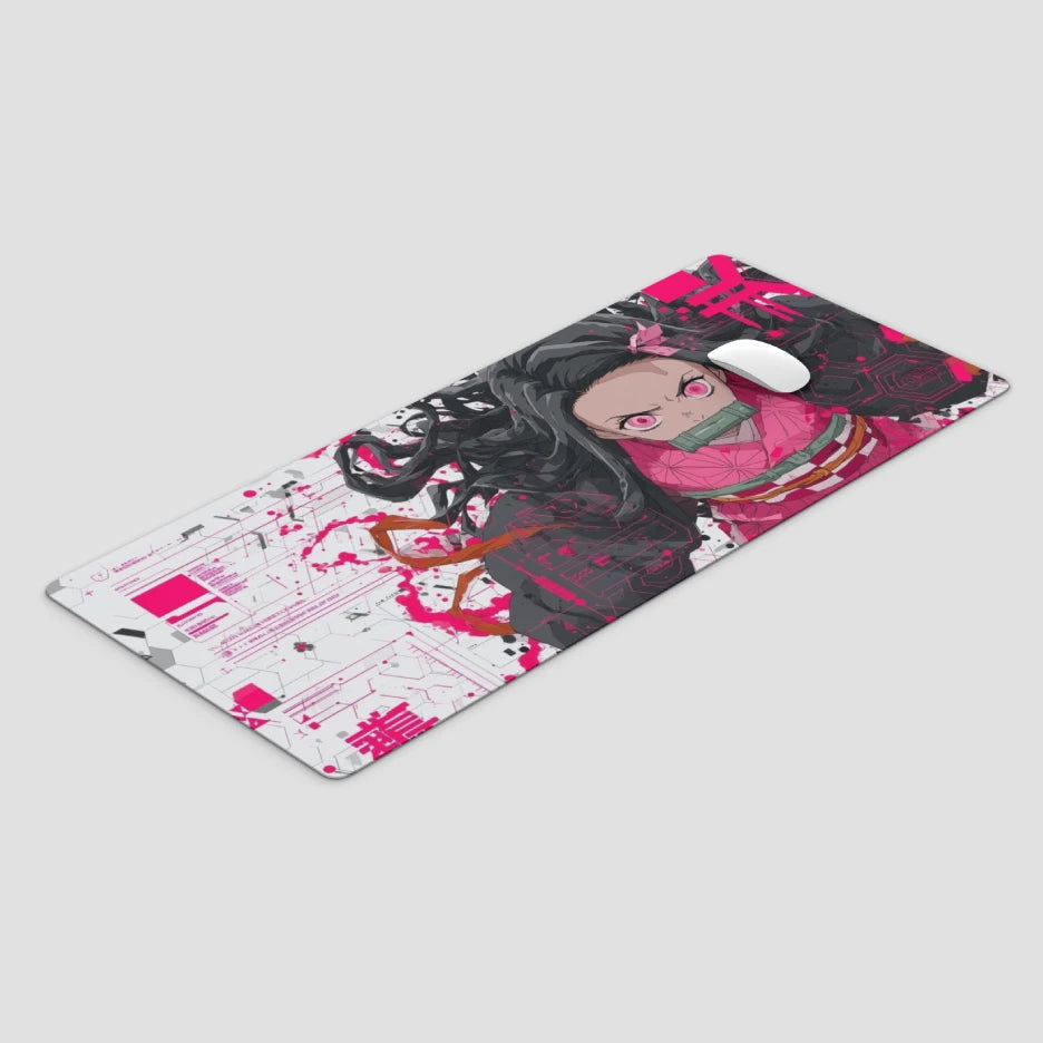 Phone case with anime character design on a light gray background