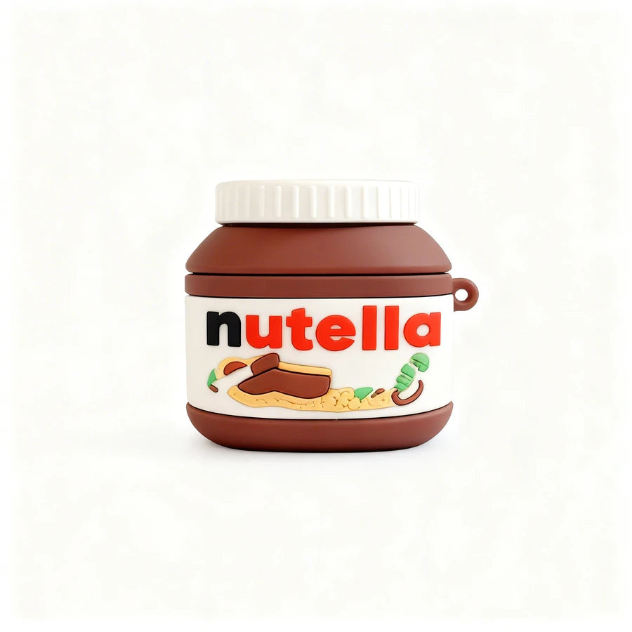 Nutella jar-shaped product on a white background